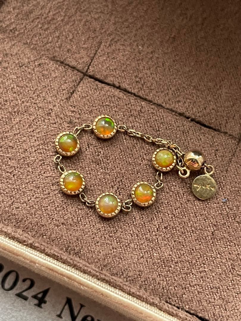 agete K10 ドリーミー ドリーミー チェーン リング