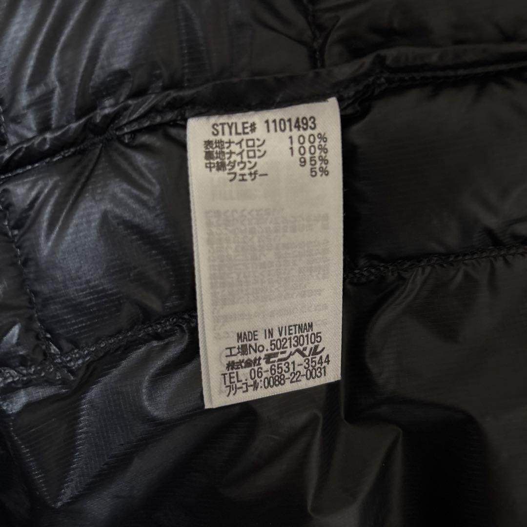 モンベル プラズマ1000ダウンジャケット Lサイズ ブラック