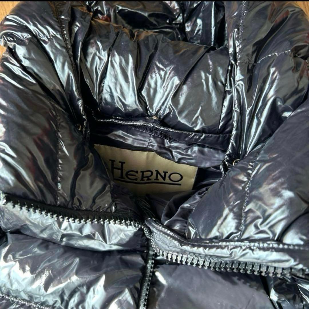 ル*コ様 HERNO ヘルノ 40 ダウン　ジャケット　グロッシー　ダウンコート