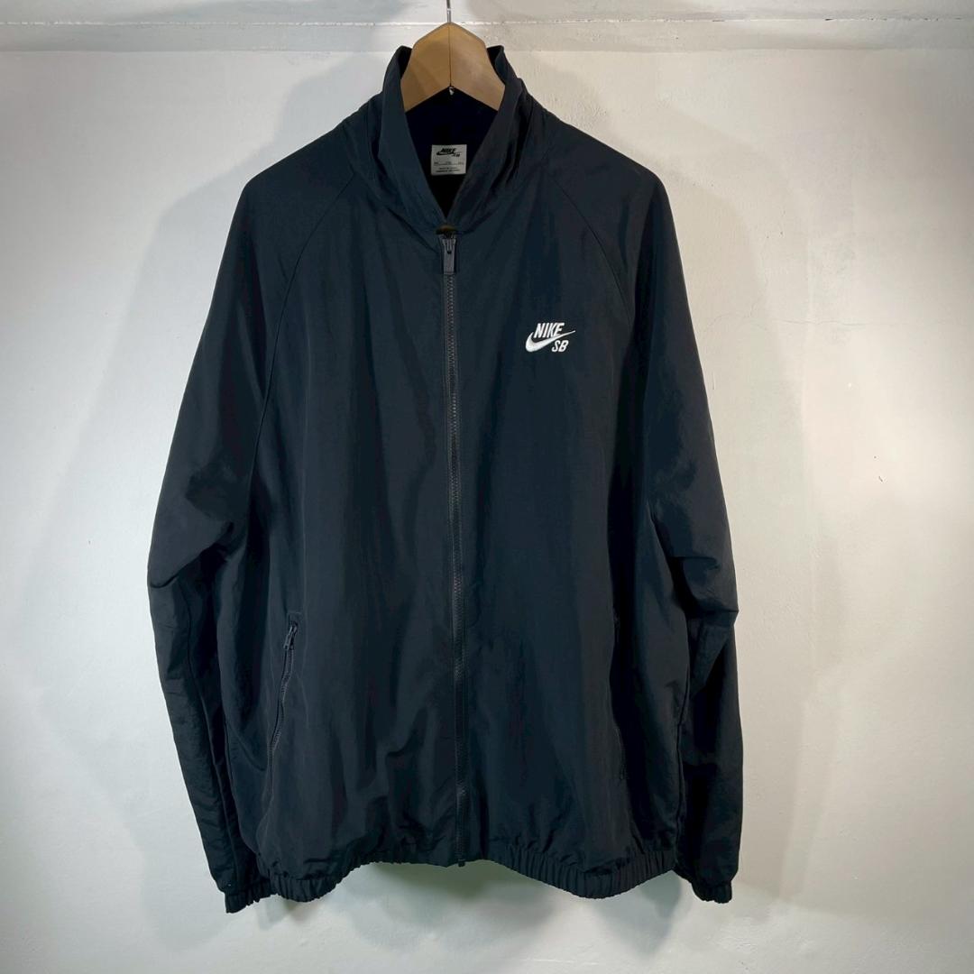 NIKE SB ナイキ ブラック フルジップ ナイロンジャケット XXL