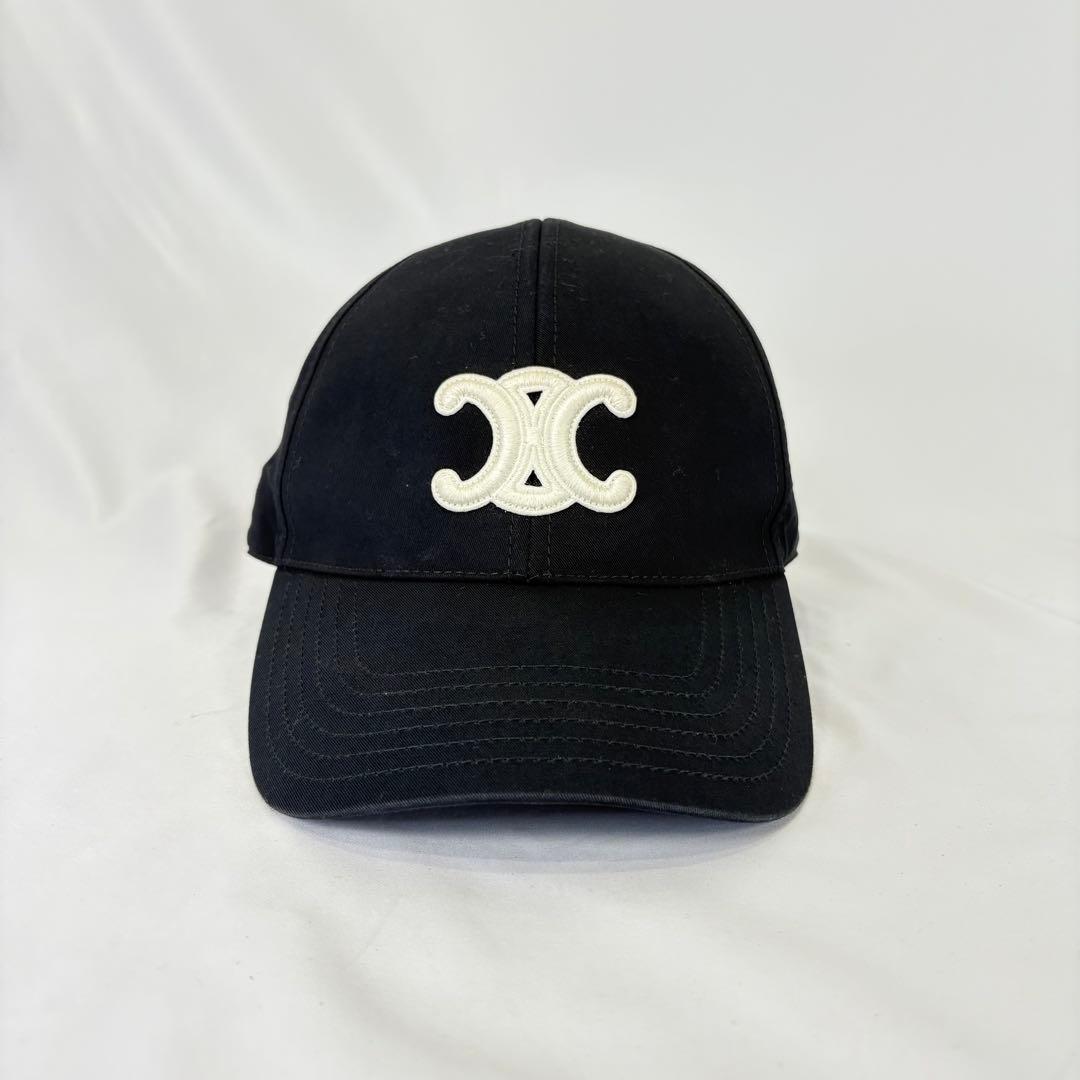 美品 CELINE セリーヌ トリオンフ キャップ 帽子 ベースボールキャップ
