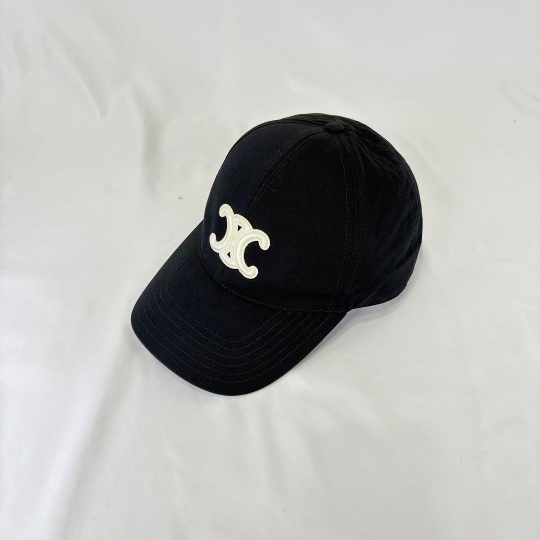 美品 CELINE セリーヌ トリオンフ キャップ 帽子 ベースボールキャップ