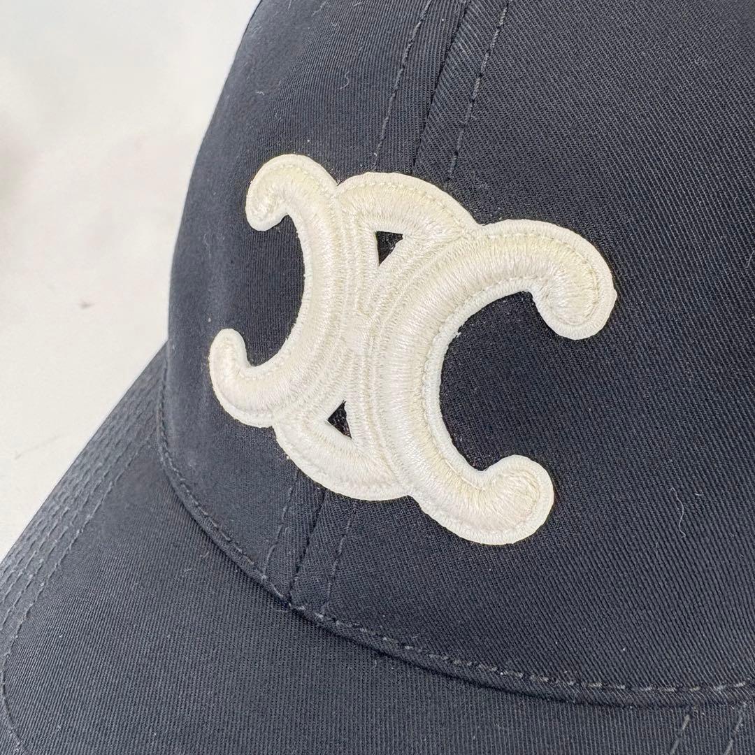 美品 CELINE セリーヌ トリオンフ キャップ 帽子 ベースボールキャップ