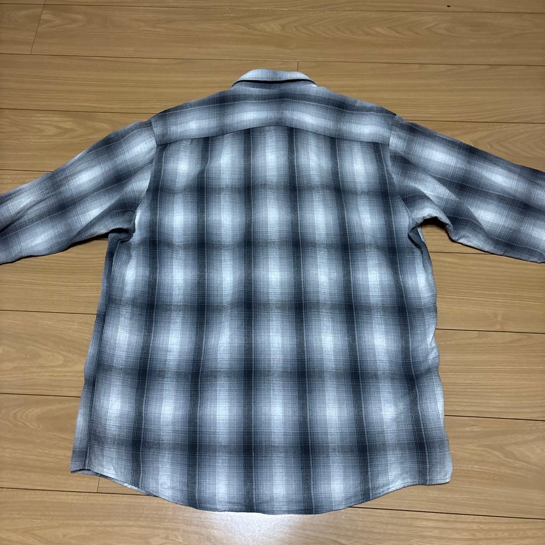 タウンクラフト　ネルシャツ　オンブレ　シャドー