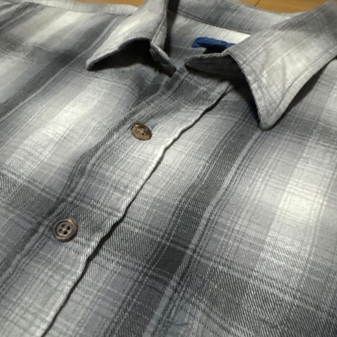 タウンクラフト　ネルシャツ　オンブレ　シャドー