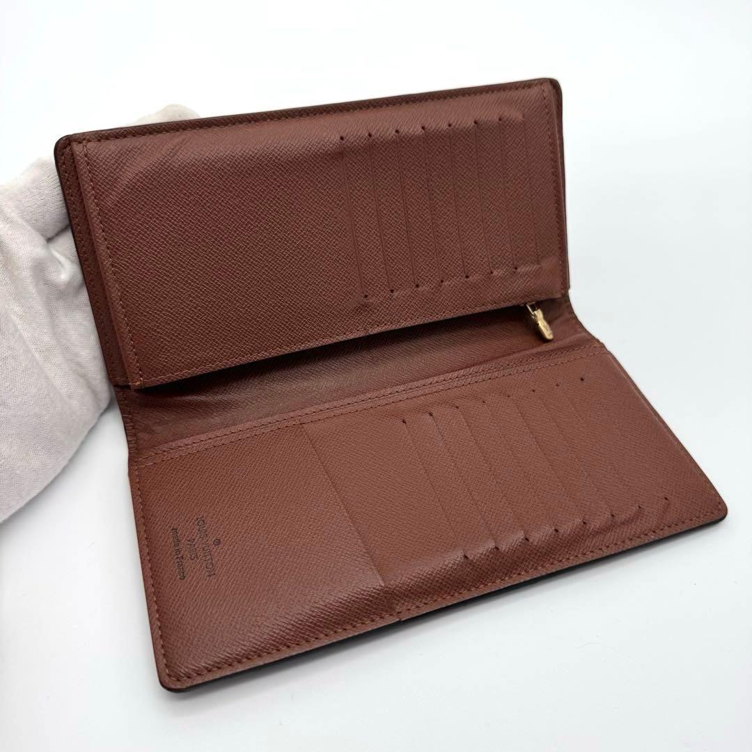 【新型・美品・箱・袋付き】ルイヴィトン　モノグラム　ブラザ　長財布　カード16枚