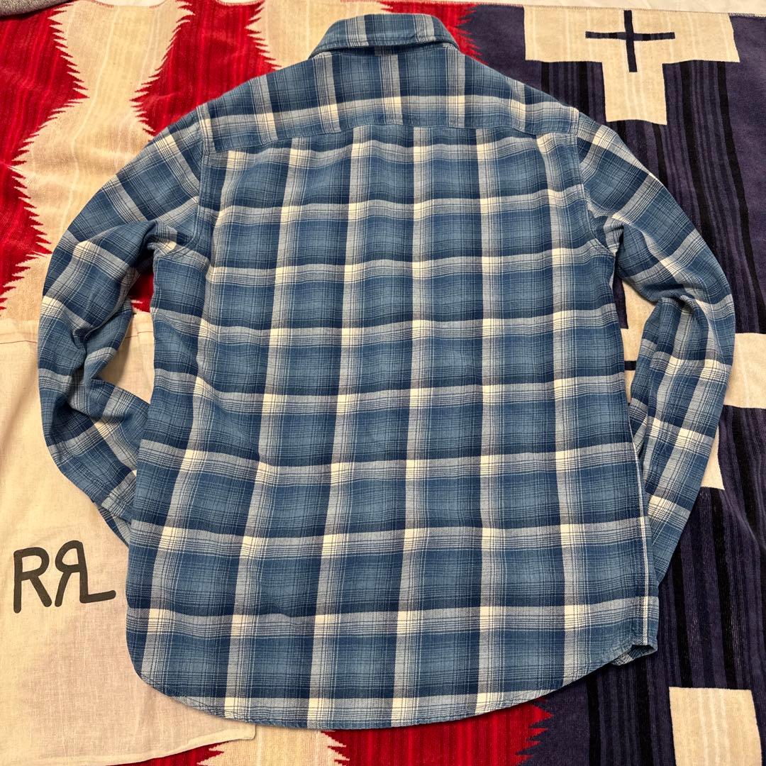 RRL チェックネルシャツ　サイズS