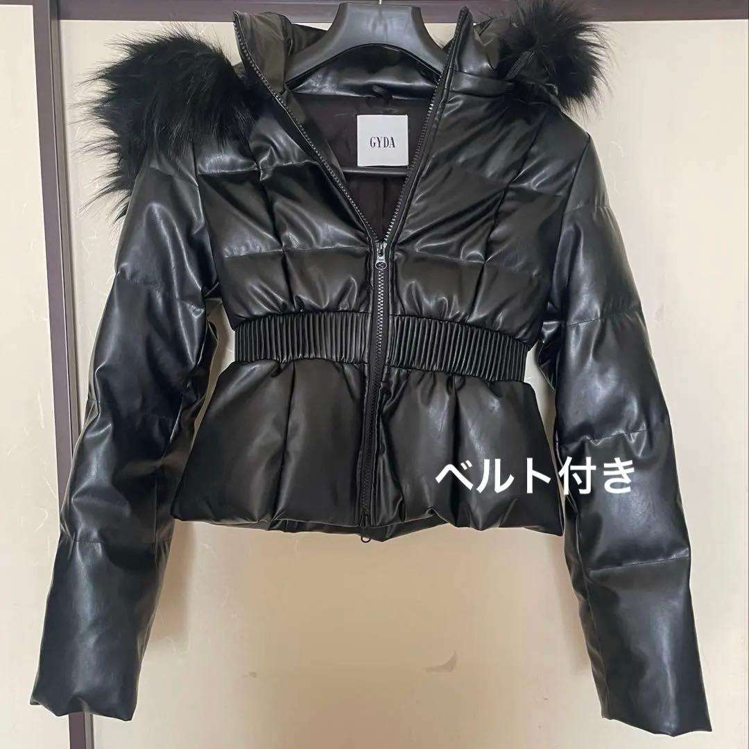 gyda ダウン　ベルト付き　レザー