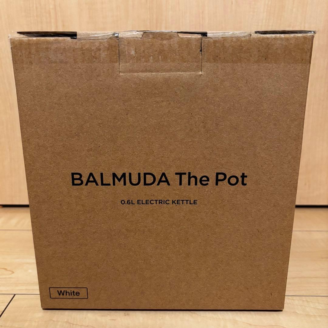 【新品】BALMUDA The Pot 0.6L 電気ケトル ホワイト ポット