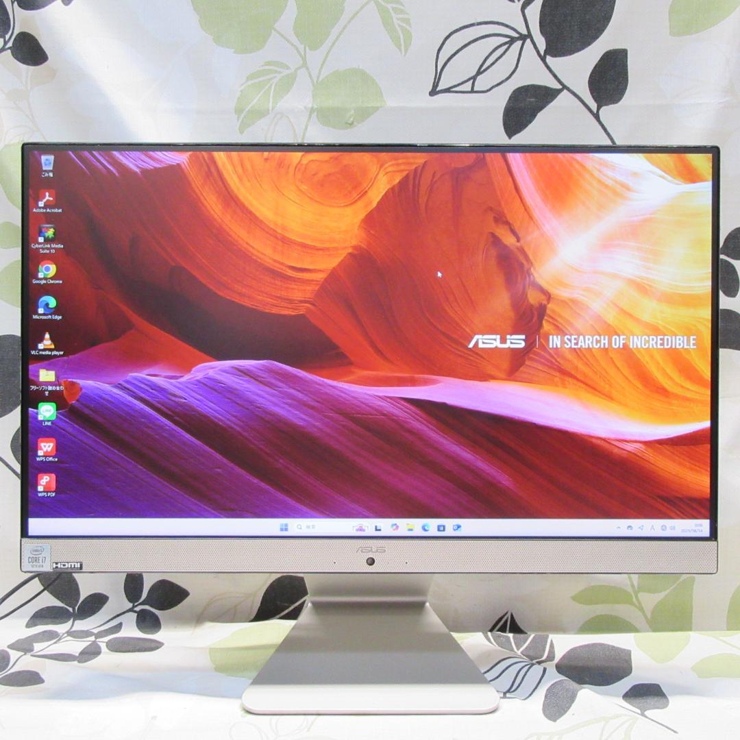 Win11公式対応10世代i7/メ16G/高速SSD/カメラ/フレームレス/無線