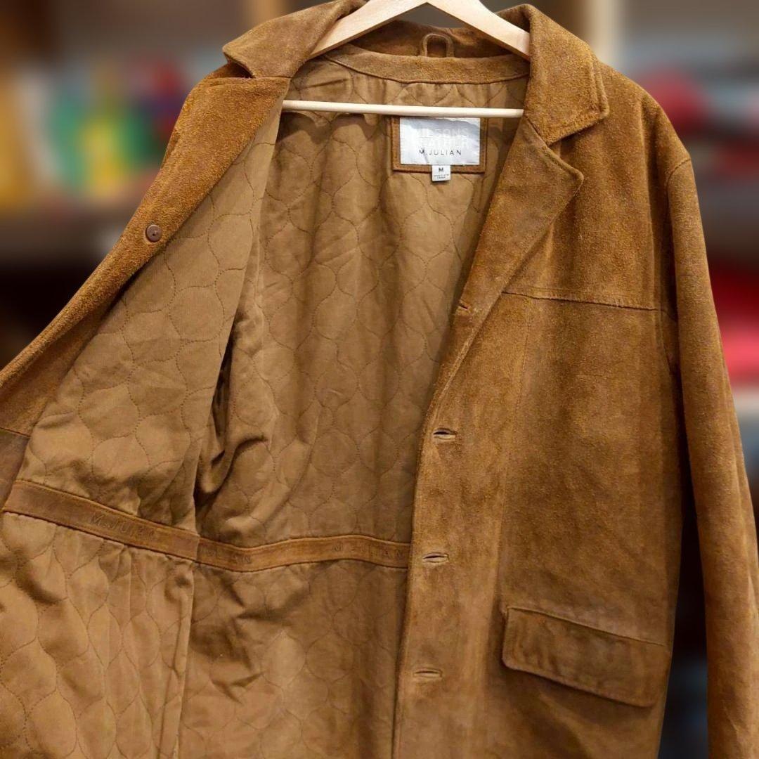 WILSON'S LEATHER ブラウンスウェード レザージャケット