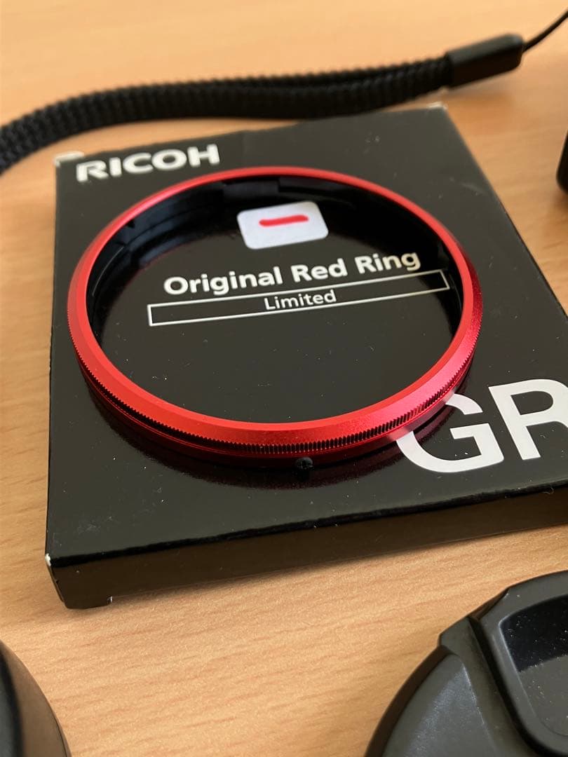 Ricoh GR II 完動美品　カスタマイズレンズチューブ付き　赤いリング
