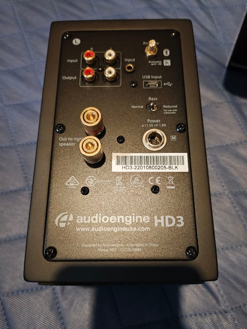 audioengine HD3 ワイヤレススピーカー 黒