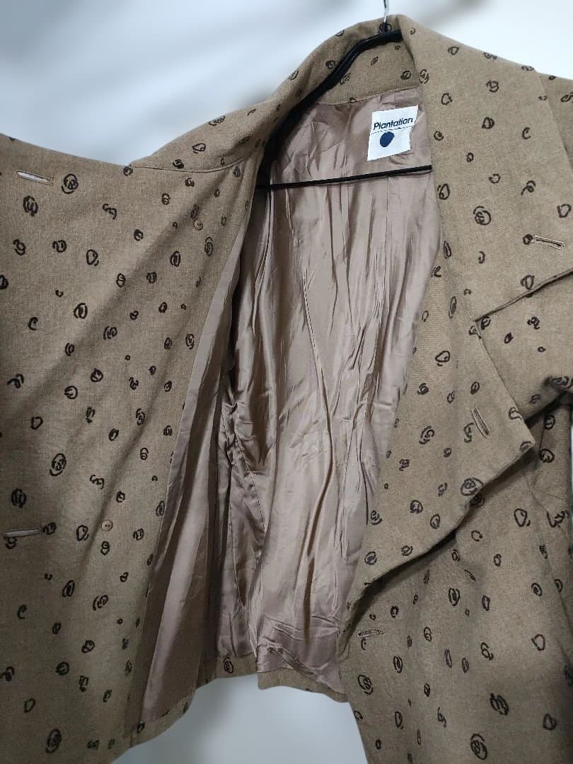希少✦Plantation　プランテーション　ウールショートコート　M　キャメル