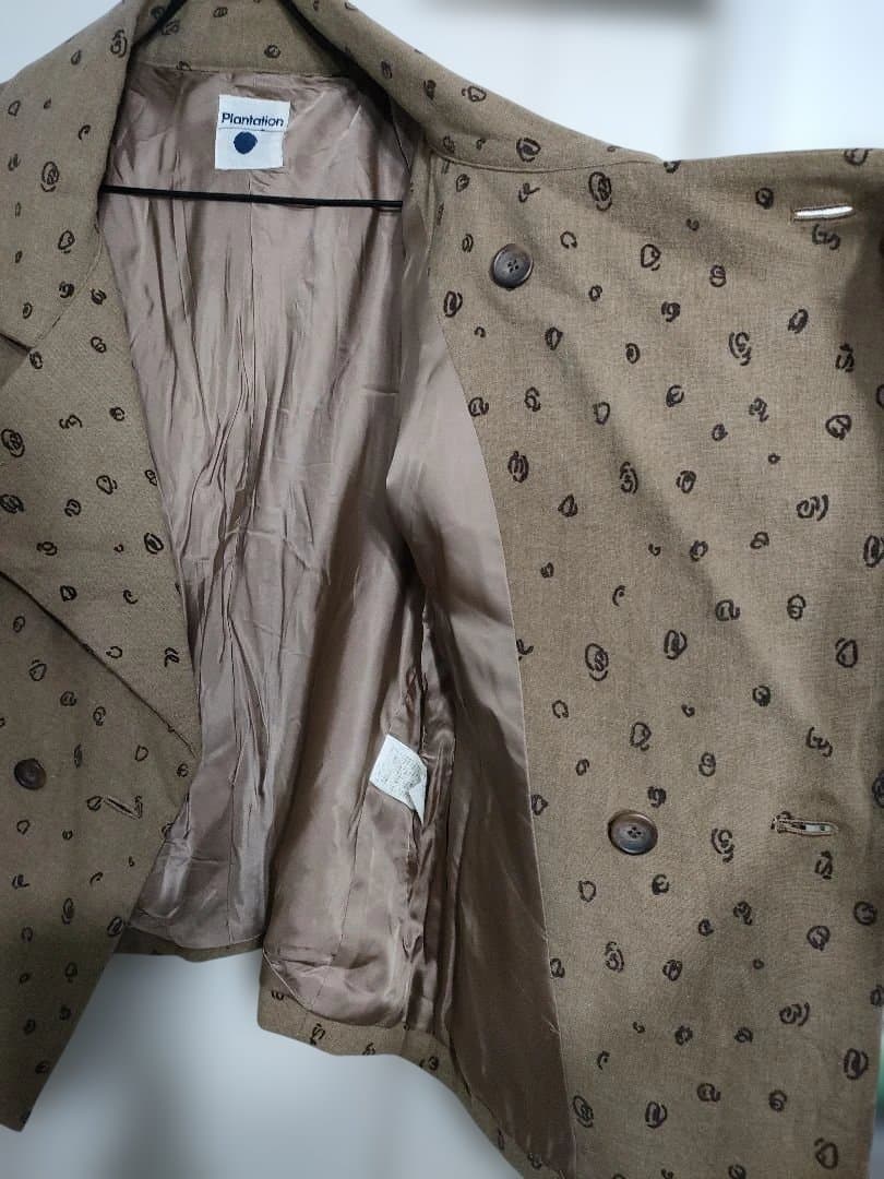 希少✦Plantation　プランテーション　ウールショートコート　M　キャメル