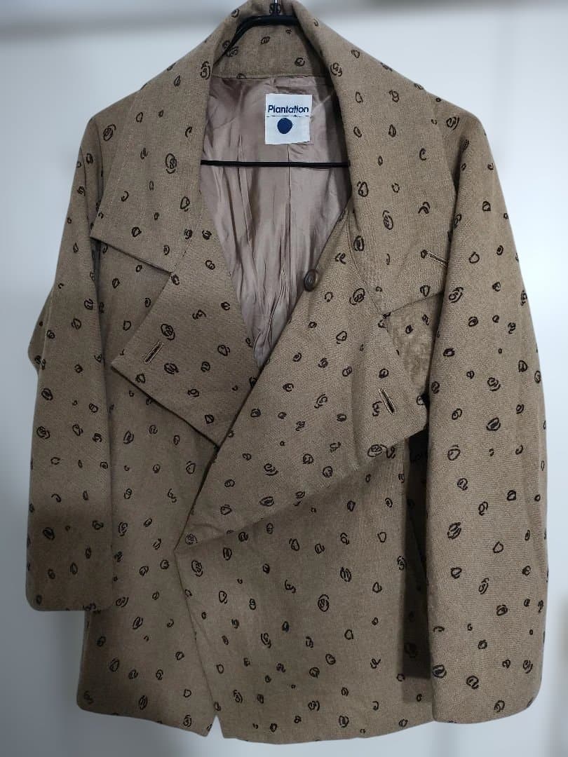 希少✦Plantation　プランテーション　ウールショートコート　M　キャメル