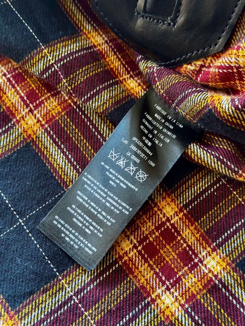 極上牛革 ブラック×ブラウンレザー コンビネーションジャケット スポーツタイプ