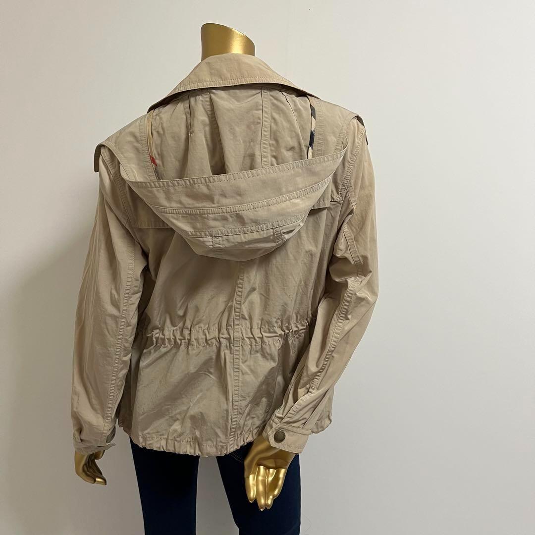 【4215】BURBERRY LONDON フード付き ナイロン ジャケット M