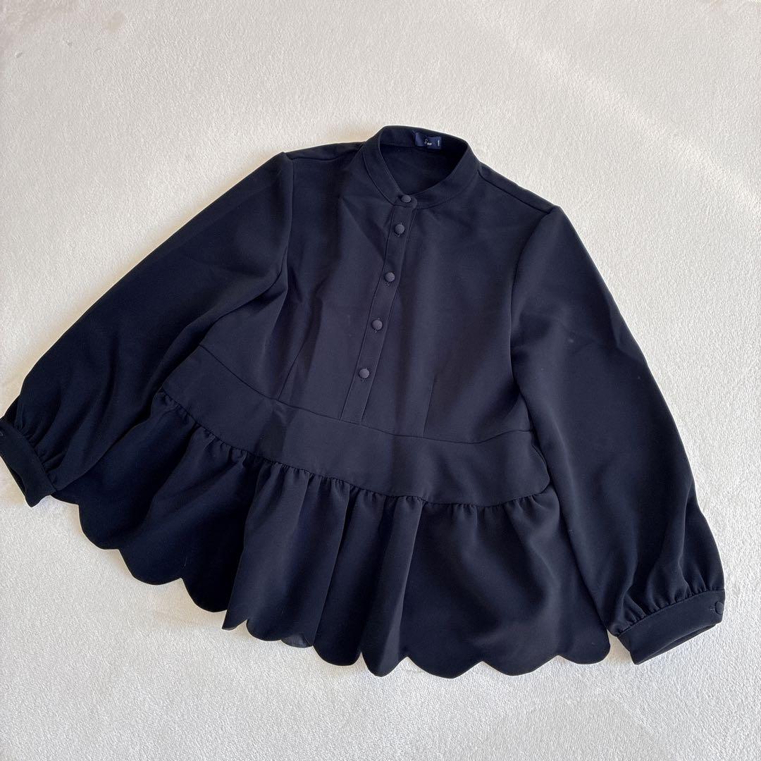 SONO ソーノ　スカラップヘム　フェミニティブラウス