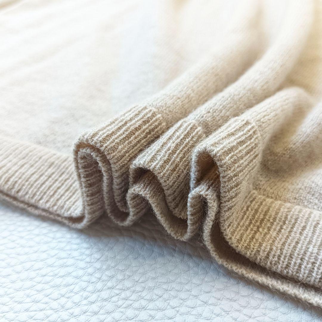 新品タグ付き✨MUJIラボ自然のまんまの色カシミヤクルーネックセーターLサイズc