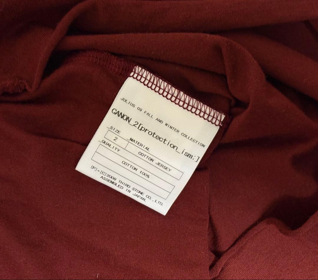 JULIUS ユリウス レイヤードタンクトップ カットソー 2 COTTON