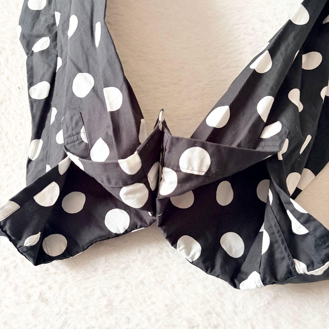 1357 希少✨ コムデギャルソンオムプリュス ドット柄 長袖シャツ L 日本製