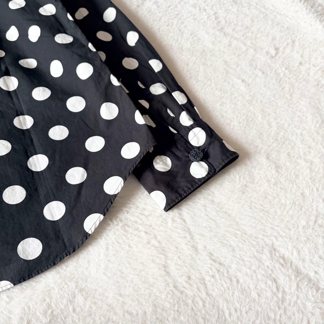 1357 希少✨ コムデギャルソンオムプリュス ドット柄 長袖シャツ L 日本製