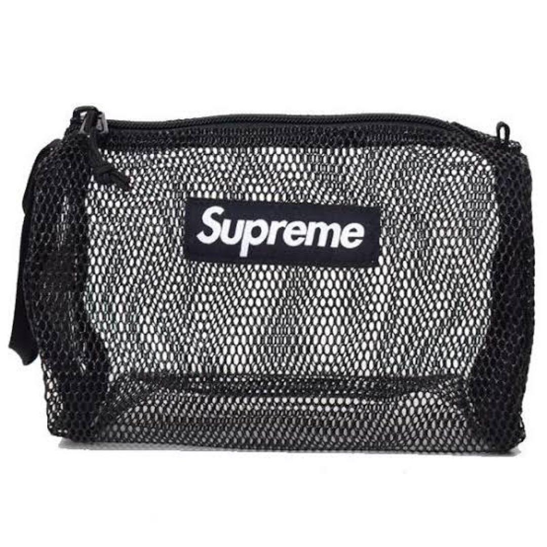 新品★正規品♡Supreme メッシュポーチ　ブラック