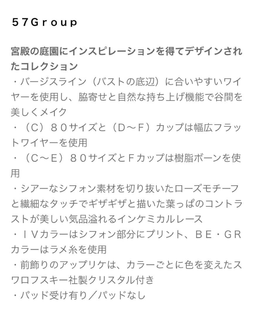 新品未使用 ワコール サルート トレフル 57Group ブラソングセット
