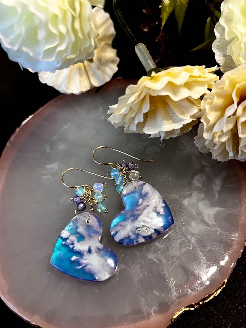 じばにゃん様ご予約品ですプルームアゲートオーロラskyタブレット