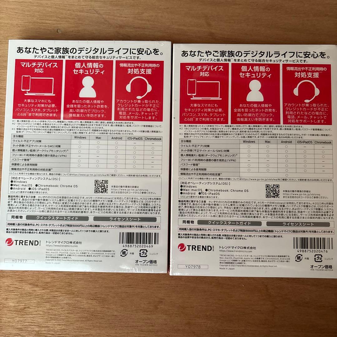 ウイルスバスター™ トータルセキュリティ スタンダード 2本セット