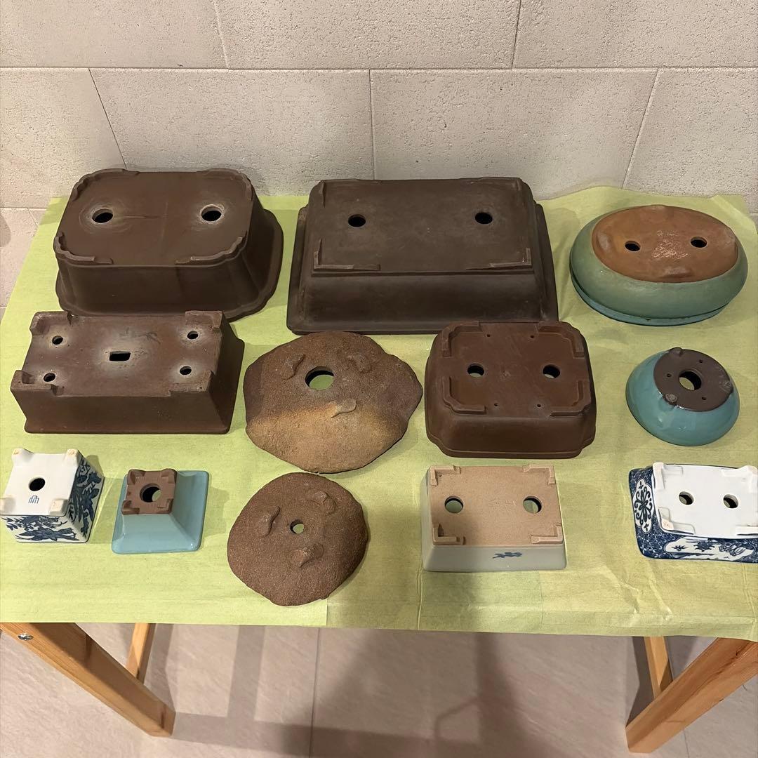 山草鉢　盆栽鉢　植木鉢　 12点セット　清水焼あり④