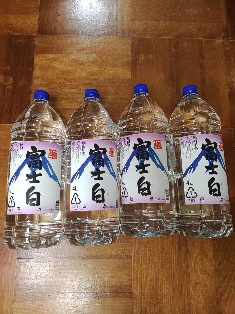 富士白　甲類焼酎　25度　4000ml(4L)ペット　1ケース(4本)