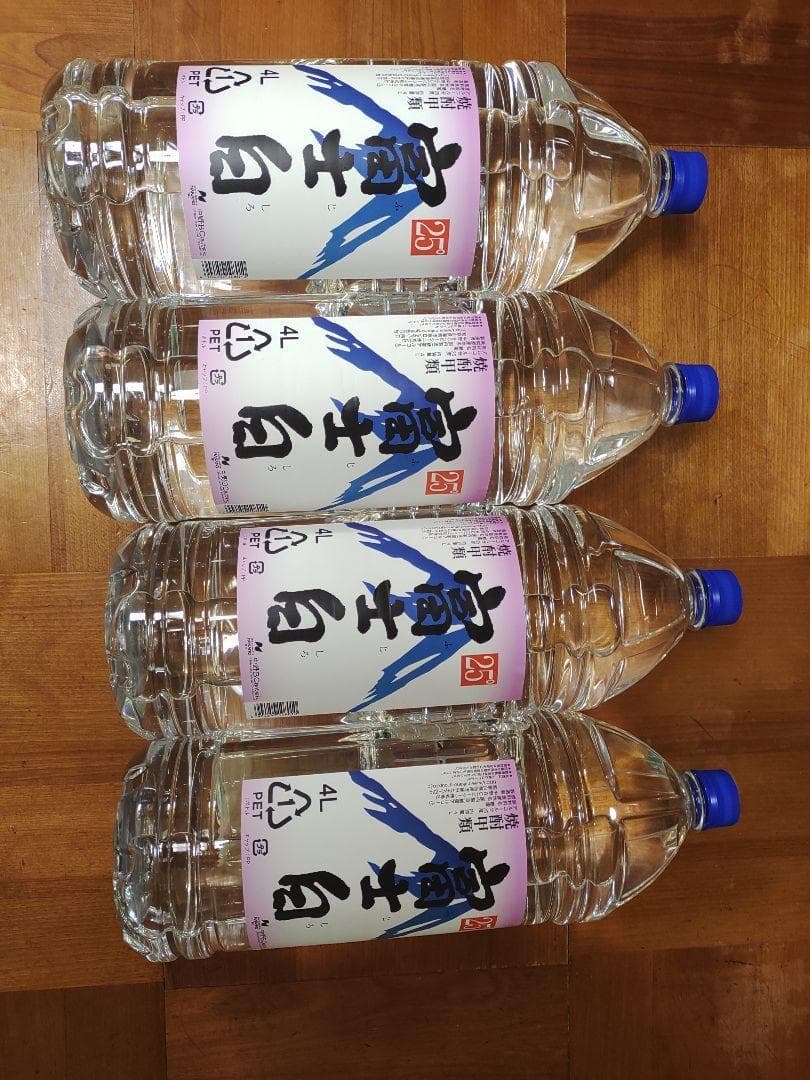 富士白　甲類焼酎　25度　4000ml(4L)ペット　1ケース(4本)