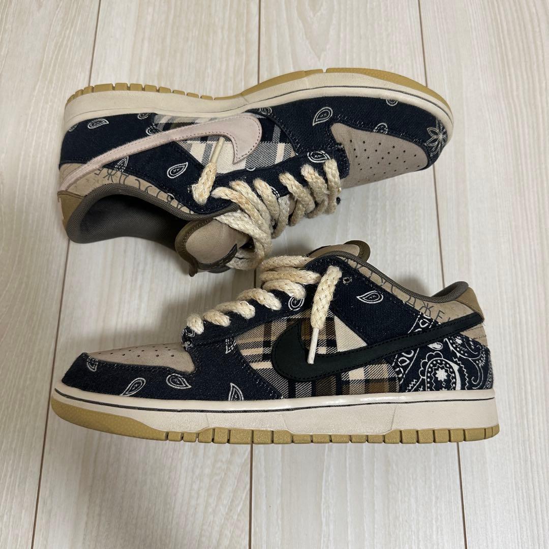 靴 Travis Scott x Nike Dunk SB low 27cm