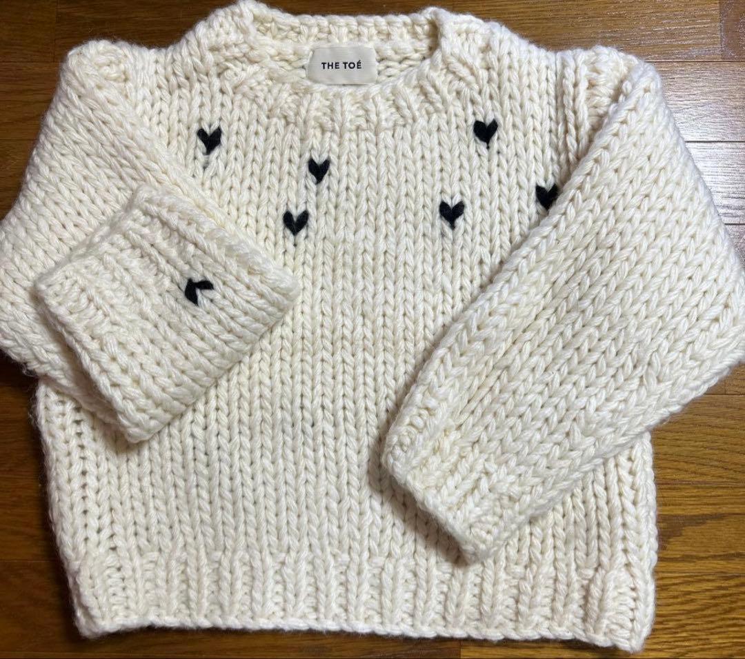 THE TOE ハートニットセーター S