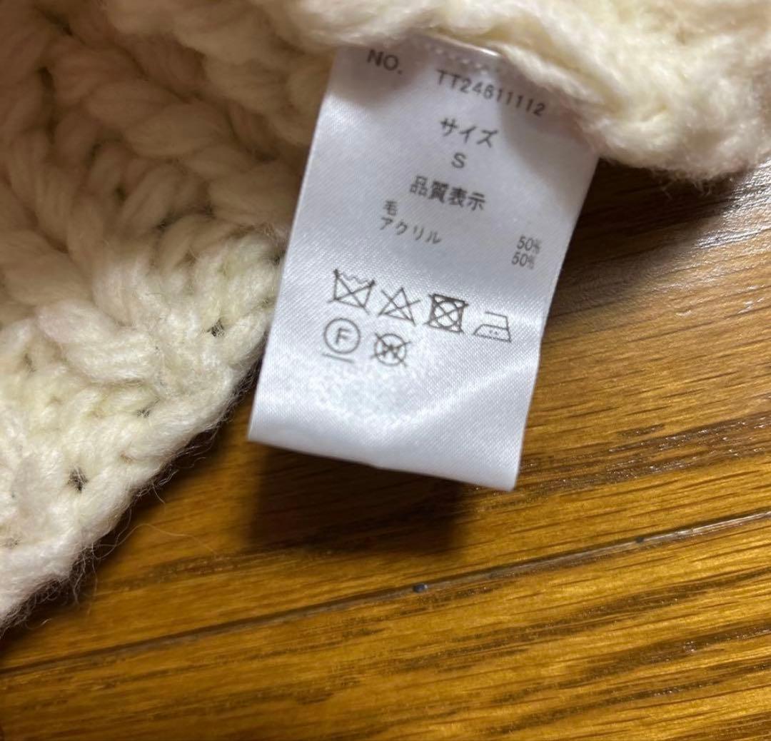 THE TOE ハートニットセーター S