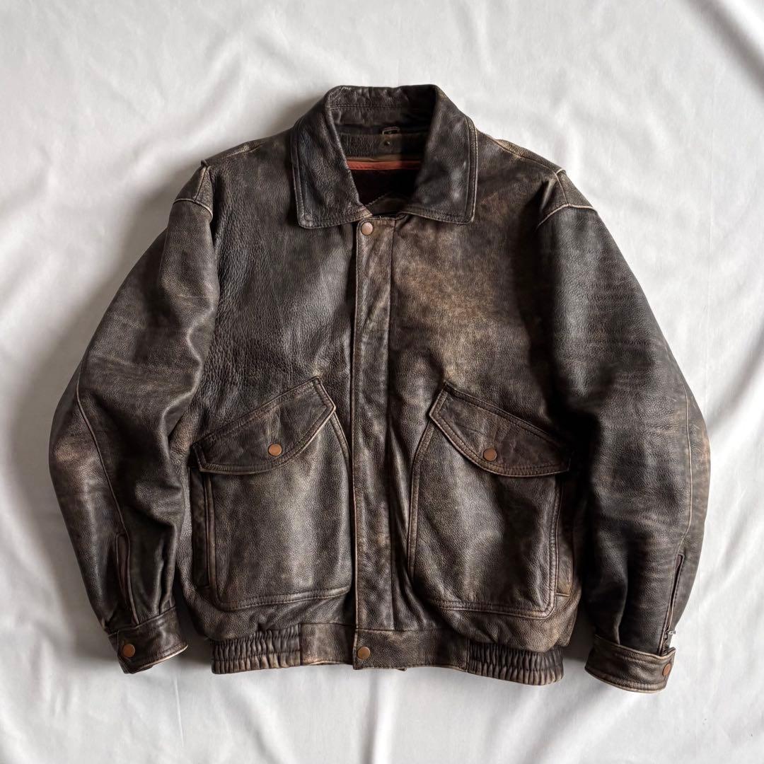 ジャケット・アウター 80s-90s Wind Armor A-2 type leather JKT