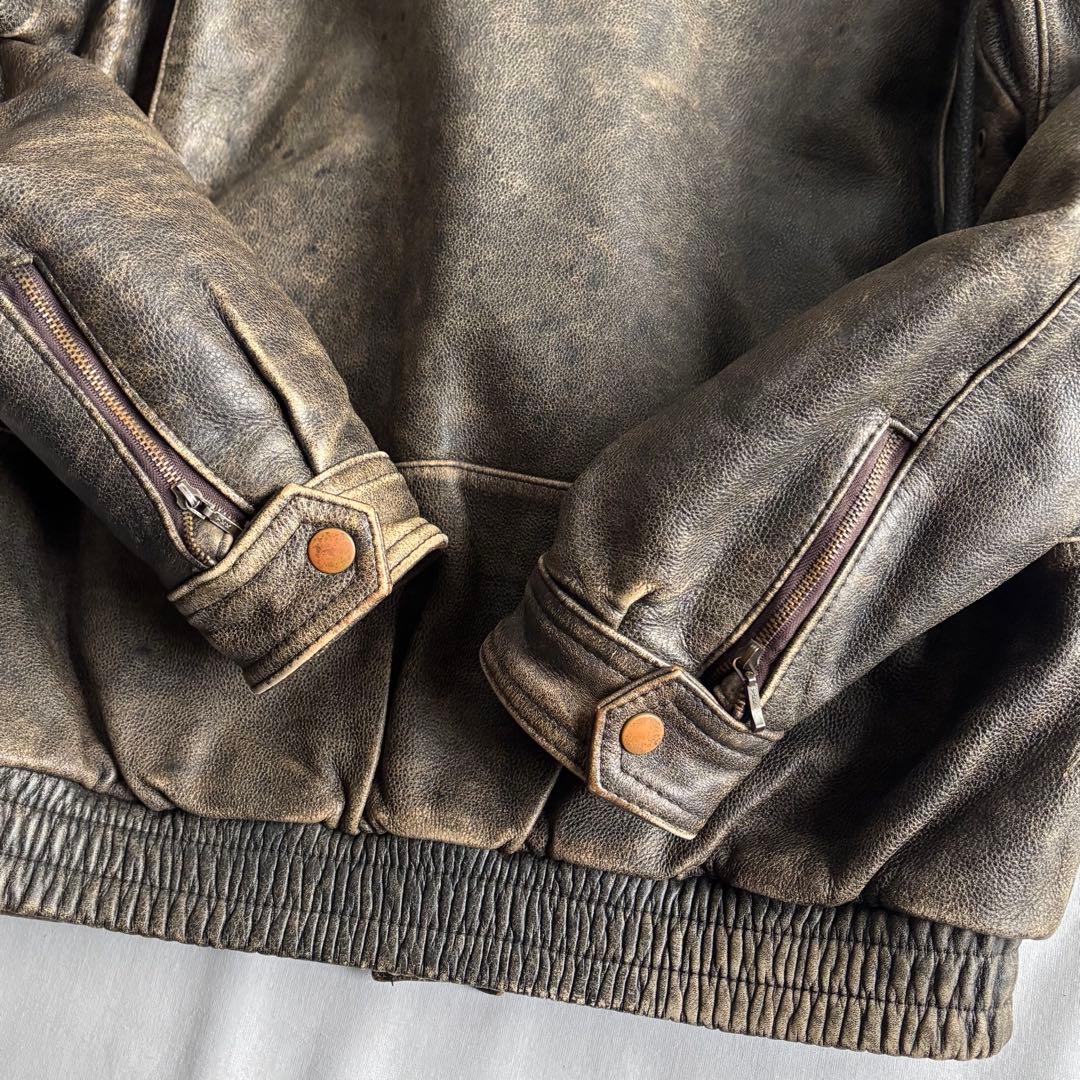 ジャケット・アウター 80s-90s Wind Armor A-2 type leather JKT