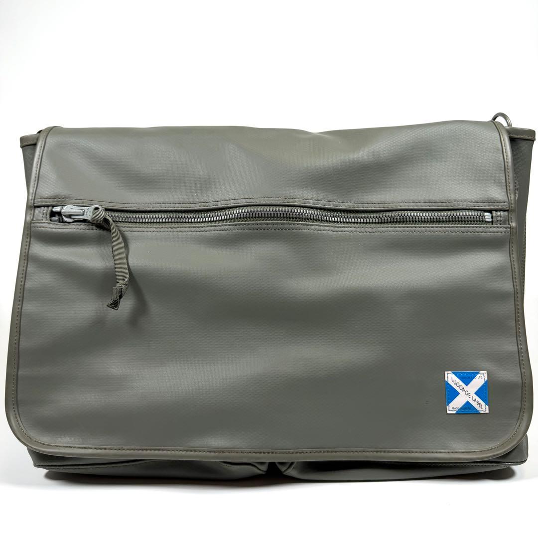 【極美品】ラゲッジレーベル　メッセンジャーバッグ　ニューライナー　青バッテン