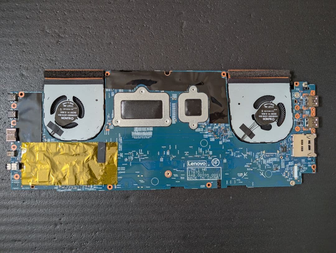 動作品　マザーボード　ThinkPad X1 Extreme i5-8300H