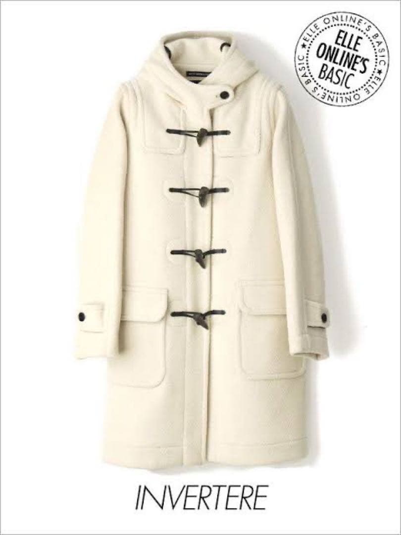 INVERTEREインバーティア極美品アイボリー ダッフルコート34