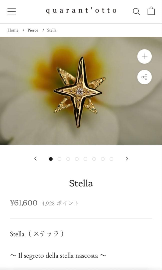 透*様 stellaピアス　片耳