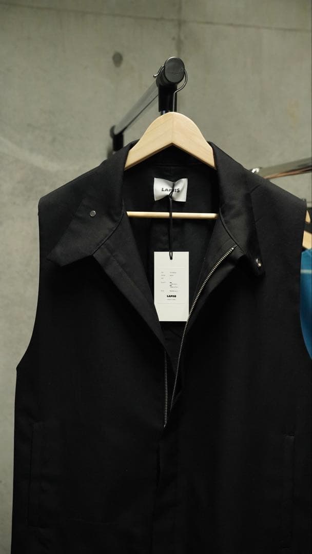 トップス LAPIIS / WOOL GABARDINE DOUBLE ZIP VEST