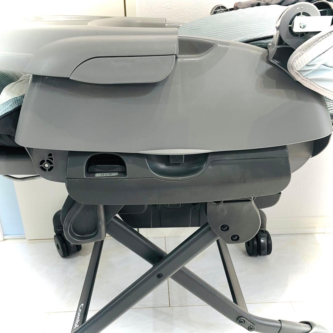 【美品】おまけカバー付★コンビネムリラオートスイングBEDiスリープシェルブルー