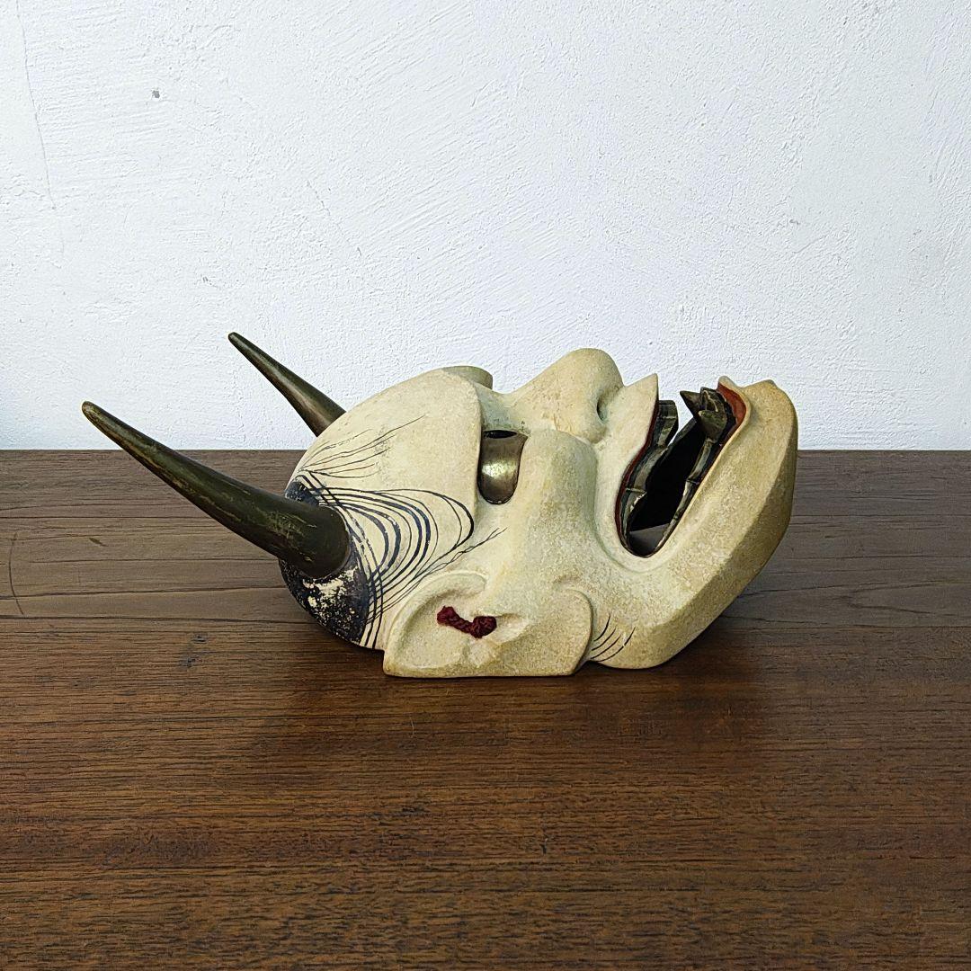 般若　能面　木彫り　厄除け