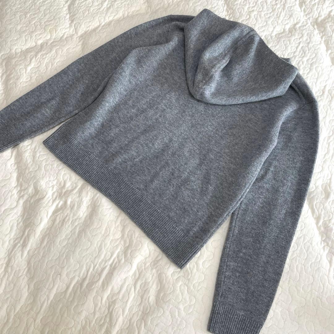 セオリー　Lana Cash Slim Hoodie フード　カシミヤ混ニット