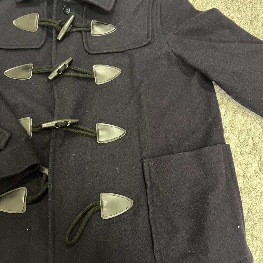 ネイビー ダッフルコート フード付き　Ｍ