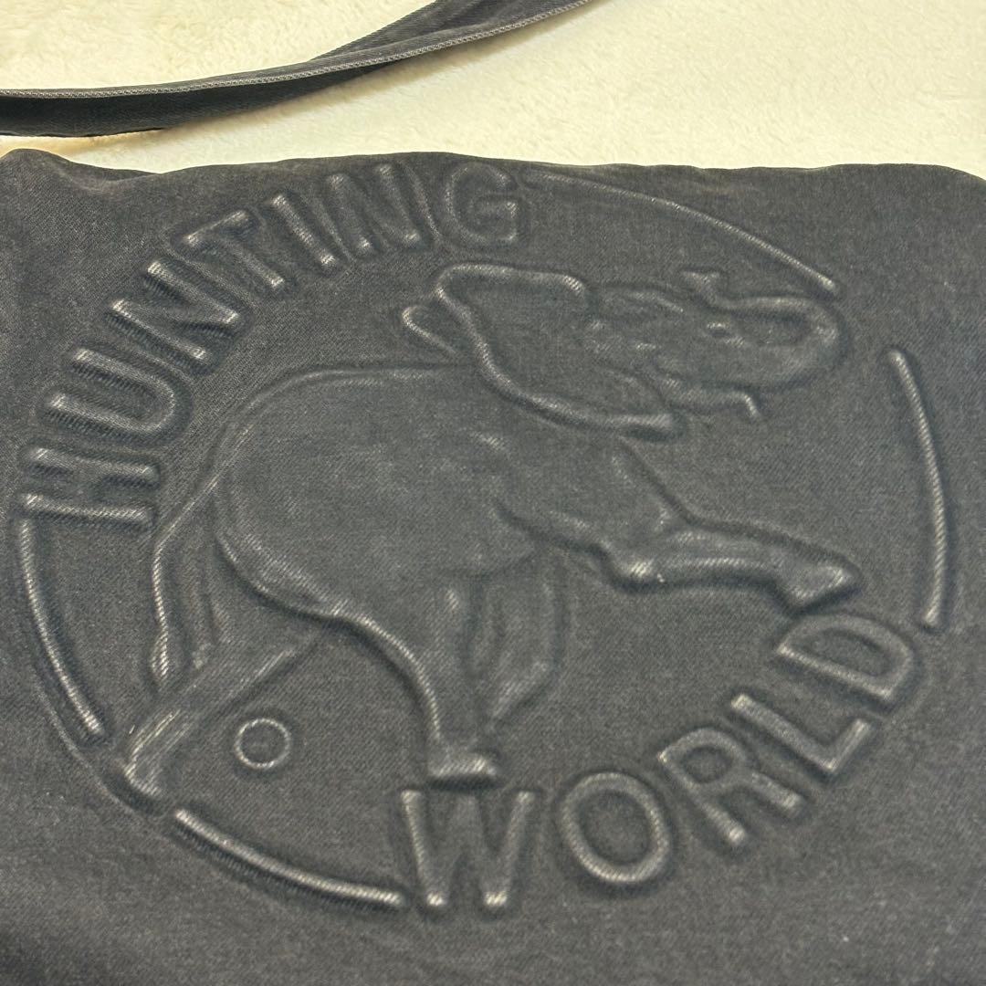 ハンティングワールド メッセンジャーバッグ ロゴ A4 A3デニム