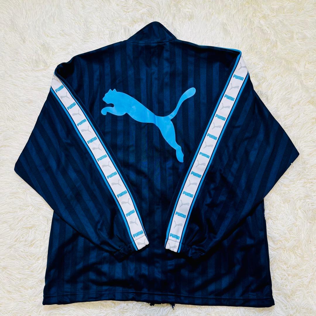 廃盤 極美品！プーマpumaジャージ　3Lサイズ　上下セット　デカロゴ　刺繍
